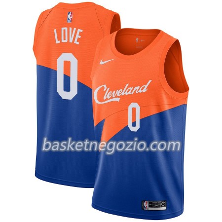 Canotte Uomo Cleveland Cavaliers Kevin Love 0 2018-19 Nike City Edition Blu Swingman